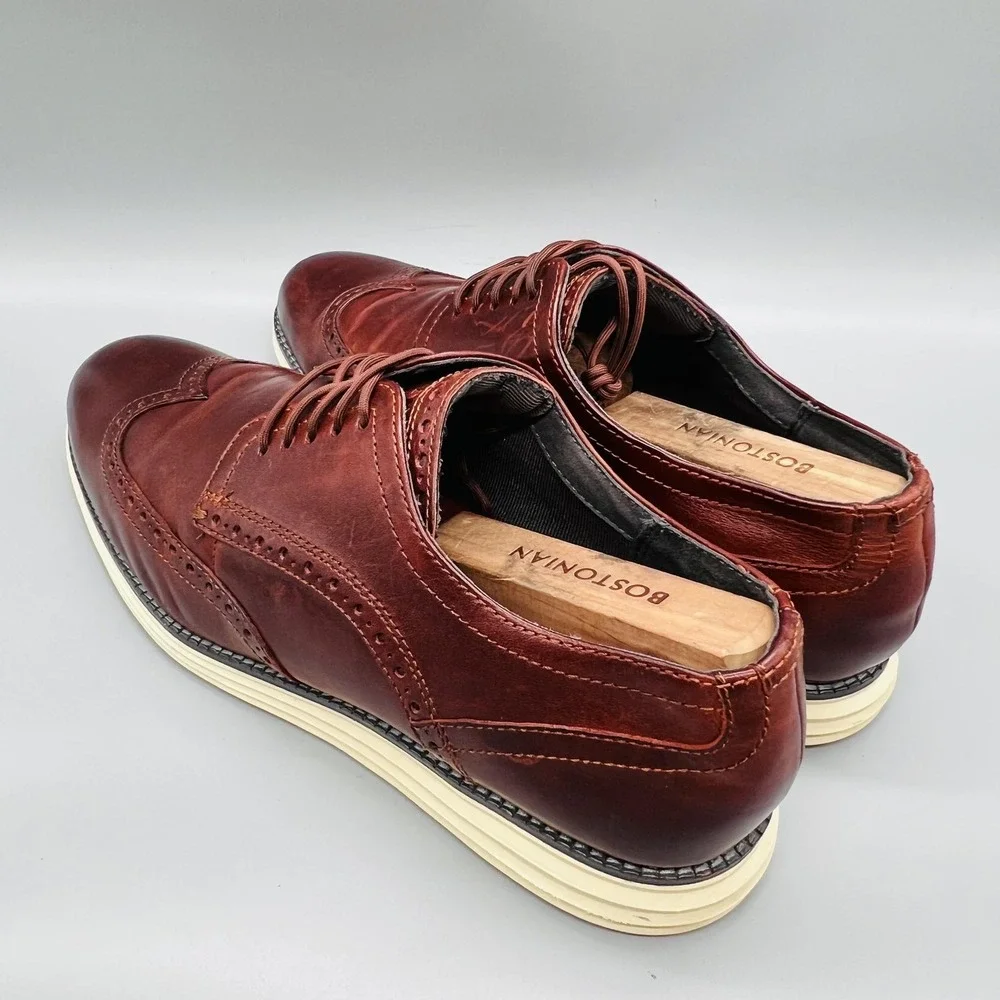Cole Haan Oxford Mens 11 Brown Leather Wingtip Comfort Casual Grand OS